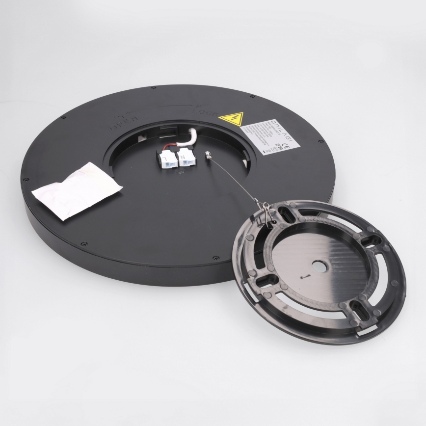 Brilagi - Lámpara de techo LED ESTELA LED/18W/230V diám. 30 cm negra