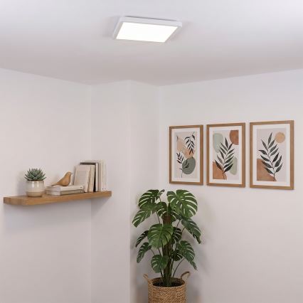 Brilagi - Lámpara de techo LED ESTELA SQUARE LED/24W/230V 31x31 cm blanca