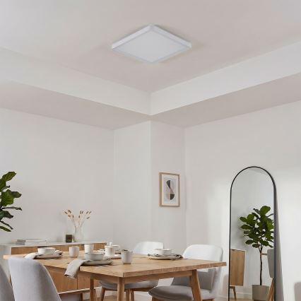 Brilagi - Lámpara de techo LED ESTELA SQUARE LED/24W/230V 31x31 cm blanca