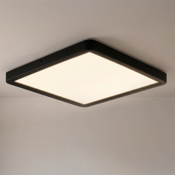 Brilagi - Lámpara de techo LED ESTELA SQUARE LED/24W/230V 31x31 cm negra