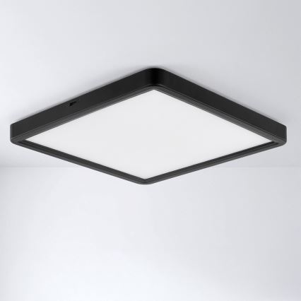 Brilagi - Lámpara de techo LED ESTELA SQUARE LED/24W/230V 31x31 cm negra