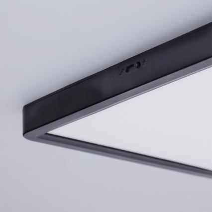 Brilagi - Lámpara de techo LED ESTELA SQUARE LED/24W/230V 31x31 cm negra