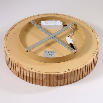 Brilagi - Luminaria de techo LED FALCON WOOD MODERN LED/30W/230V 3000/4000/6000K Ø 45 cm madera