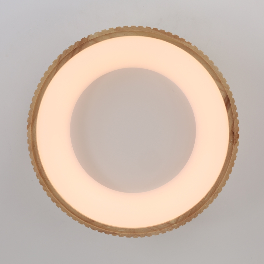 Brilagi - Luminaria de techo LED FALCON WOOD MODERN LED/30W/230V 3000/4000/6000K Ø 45 cm, madera
