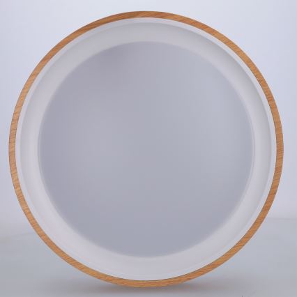 Brilagi - Lámpara de techo LED FLOCO LED/24W/230V, diámetro 30 cm, acabado madera/blanco