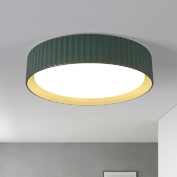 Brilagi - Lámpara de techo LED LUCIA, 24 W, 230 V, Ø 31 cm, color verde