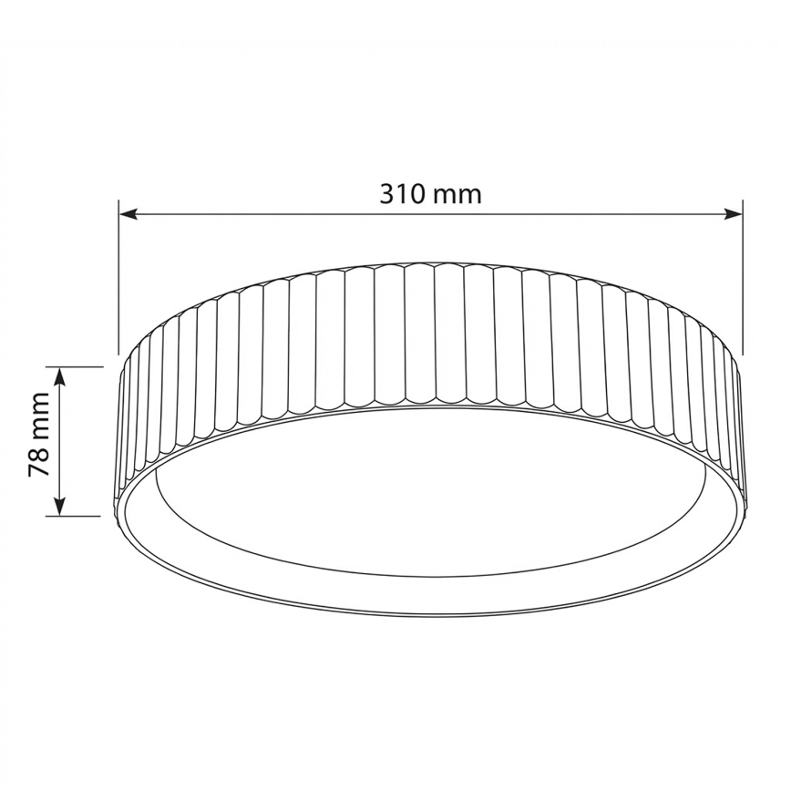 Brilagi - Lámpara de techo LED LUCIA LED/24W/230V Ø 31 cm gris