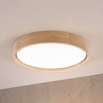 BRILAGI - Lámpara de techo LED MANAROLA PLAIN LED/24W/230V 4000K Ø 41 cm roble