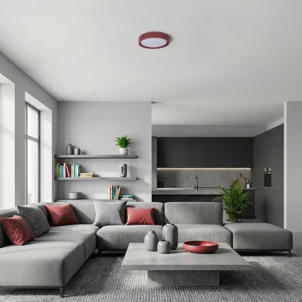 Brilagi - Lámpara de techo LED MATTEO LED/24W/230V, diámetro 31 cm, roja