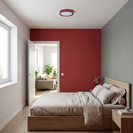 Brilagi - Lámpara de techo LED MATTEO LED/24W/230V, diámetro 31 cm, roja