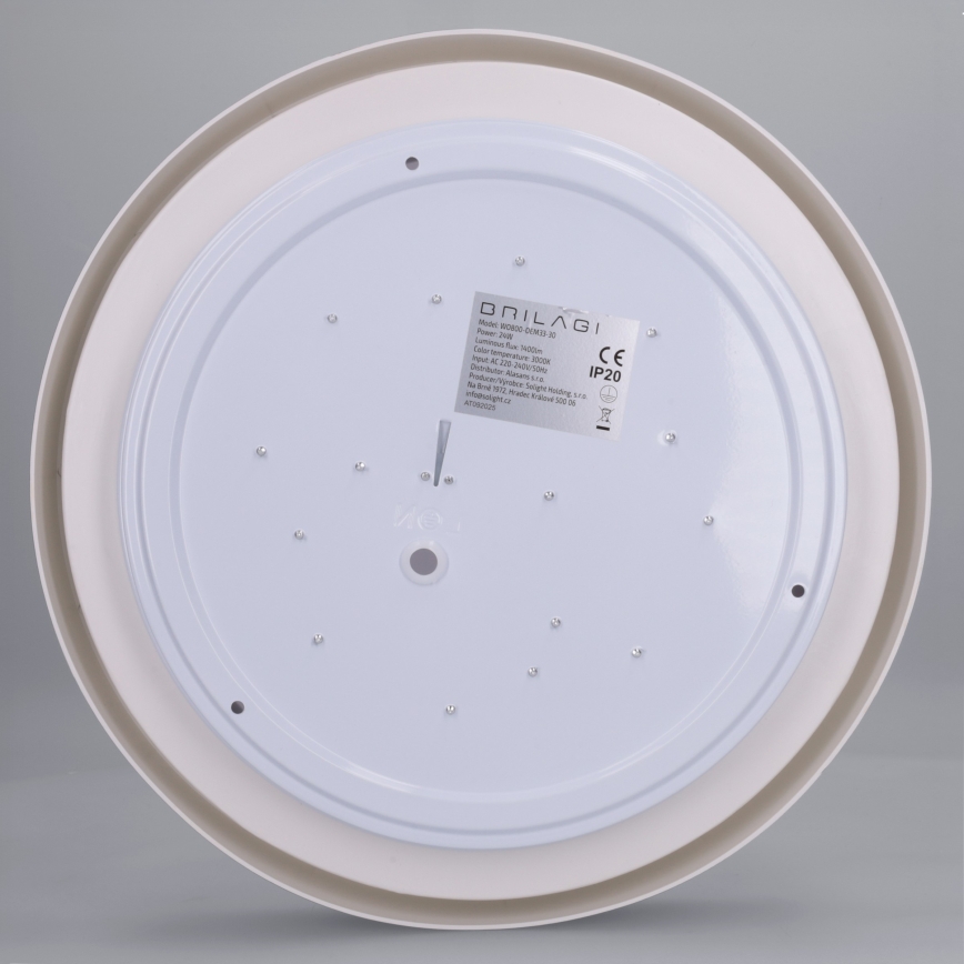 Brilagi - Lámpara de techo LED MATTEO LED/24W/230V, diámetro 31 cm, turquesa