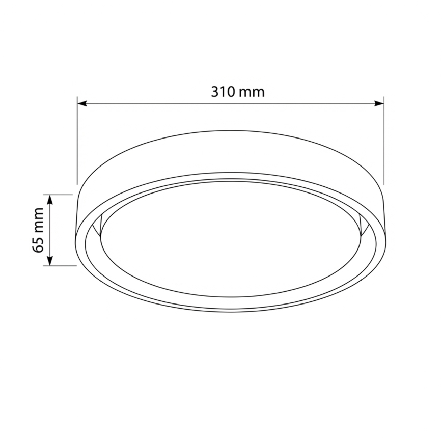 Brilagi - Lámpara de techo LED MATTEO LED/24W/230V, diámetro 31 cm, turquesa