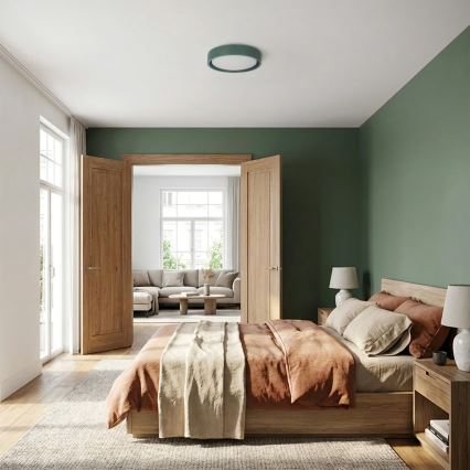 Brilagi - Lámpara de techo LED MATTEO LED/24W/230V Ø 31 cm, verde