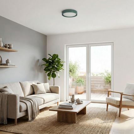 Brilagi - Lámpara de techo LED MATTEO LED/24W/230V Ø 31 cm, verde