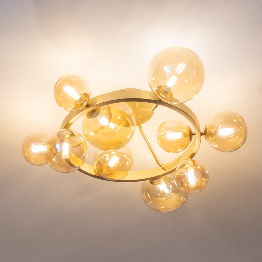 Brilagi - Lámpara de techo LED MILLA 10xG9/3W/230V dorado