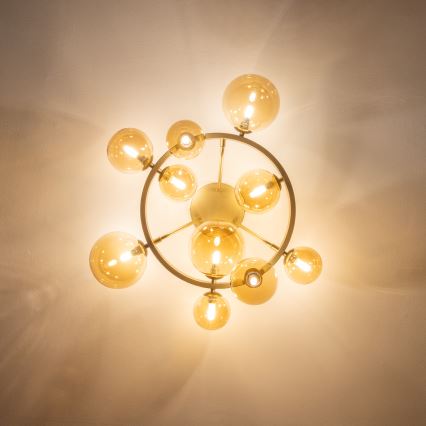 Brilagi - Lámpara de techo LED MILLA 10xG9/3W/230V dorado