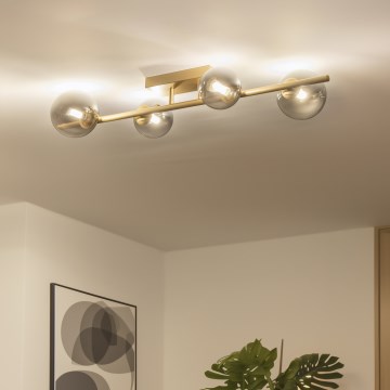 Brilagi - Lámpara de techo LED MILLA 4xG9/3W/230V dorado/ahumado