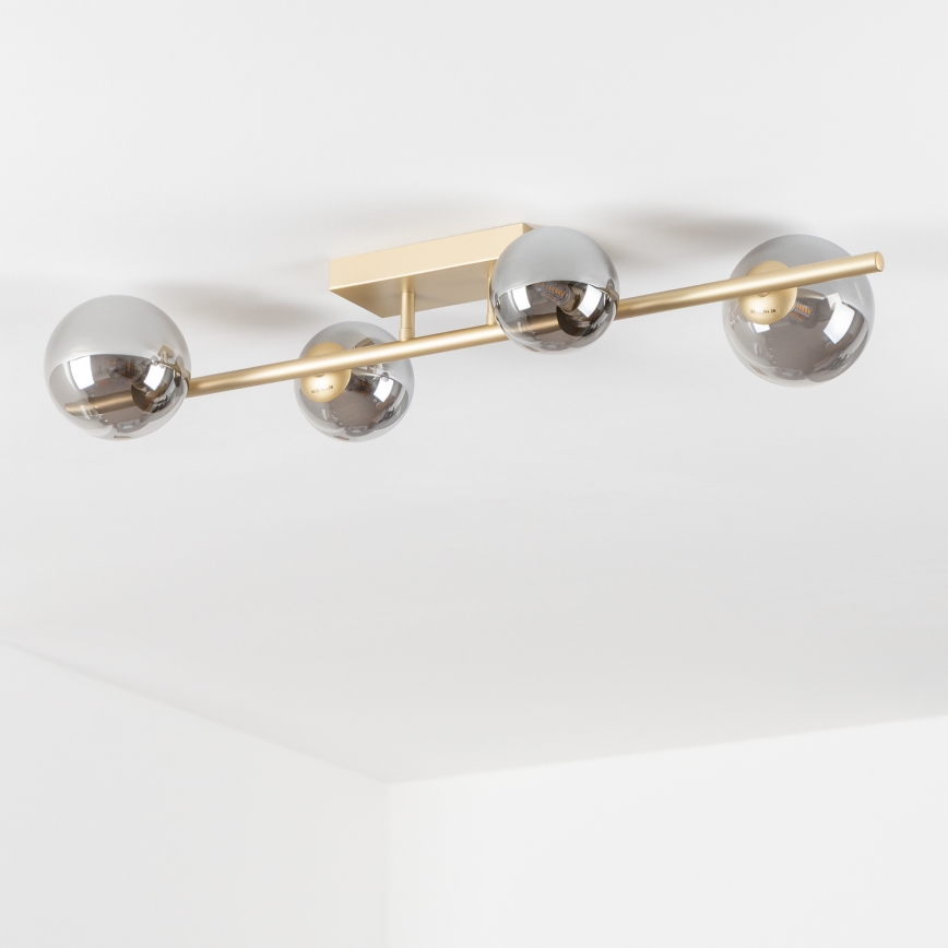 Brilagi - Lámpara de techo LED MILLA 4xG9/3W/230V dorado/ahumado