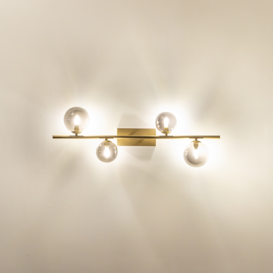 Brilagi - Lámpara de techo LED MILLA 4xG9/3W/230V dorado/ahumado