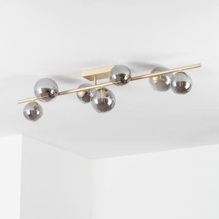 Brilagi - Lámpara de techo LED MILLA 7xG9/3W/230V dorado/ahumado