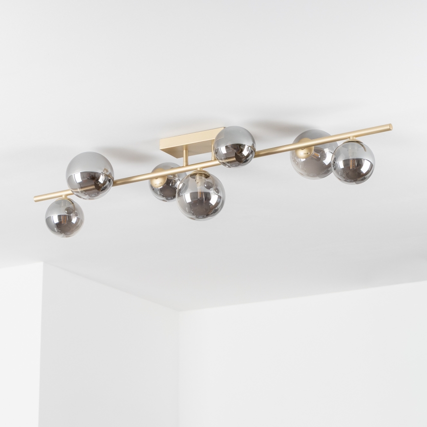 Brilagi - Lámpara de techo LED MILLA 7xG9/3W/230V dorado/ahumado