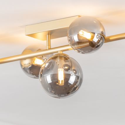 Brilagi - Lámpara de techo LED MILLA 7xG9/3W/230V dorado/ahumado