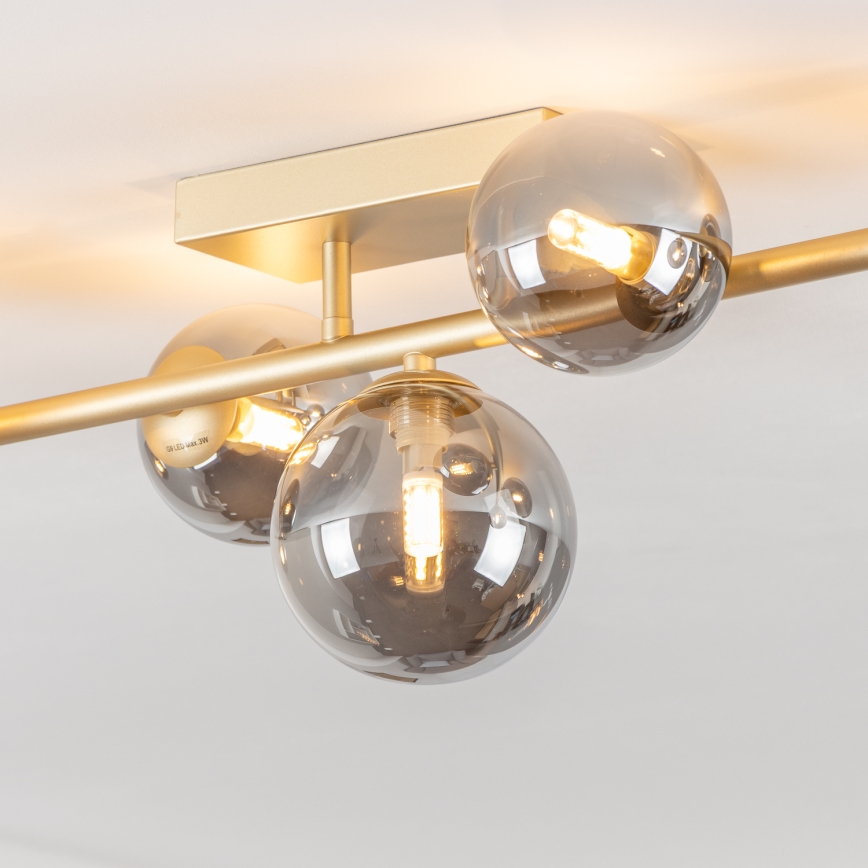 Brilagi - Lámpara de techo LED MILLA 7xG9/3W/230V dorado/ahumado