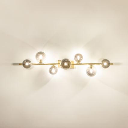 Brilagi - Lámpara de techo LED MILLA 7xG9/3W/230V dorado/ahumado