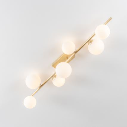 Brilagi - Lámpara de techo LED MILLA 7xG9/3W/230V dorado/blanco