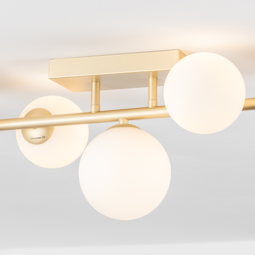 Brilagi - Lámpara de techo LED MILLA 7xG9/3W/230V dorado/blanco