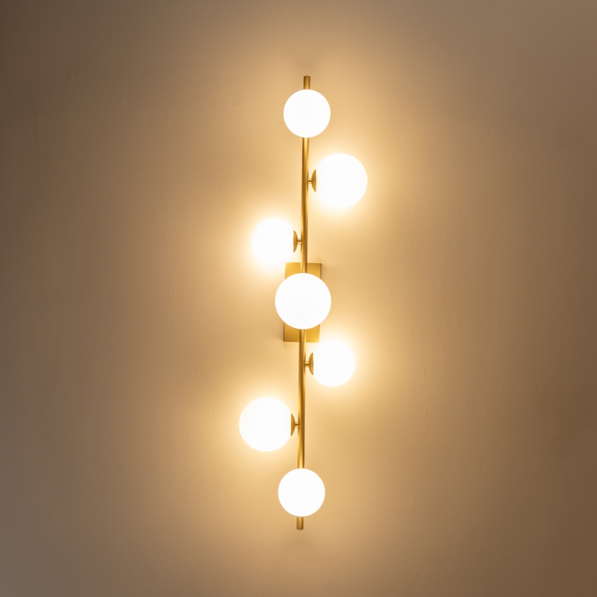 Brilagi - Lámpara de techo LED MILLA 7xG9/3W/230V dorado/blanco