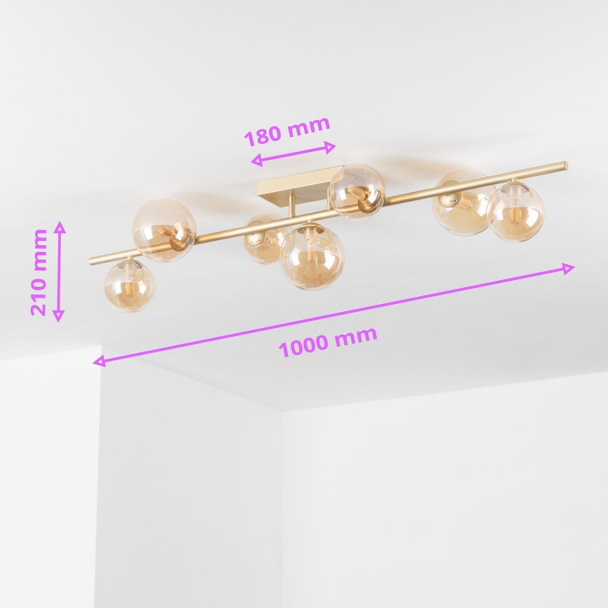Brilagi - Lámpara de techo LED MILLA 7xG9/3W/230V dorado