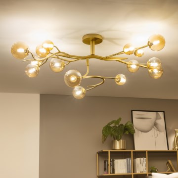 Brilagi - Lámpara de techo LED MISTEL 15xG9/3W/230V dorado