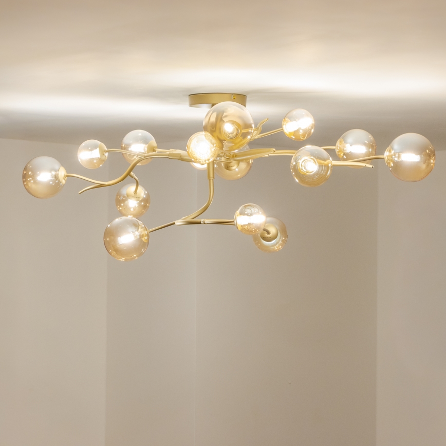 Brilagi - Lámpara de techo LED MISTEL 15xG9/3W/230V dorado