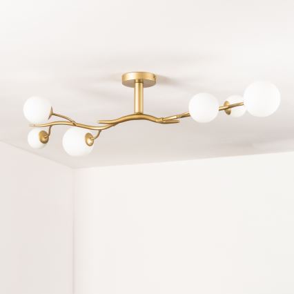 Brilagi - Lámpara de techo LED MISTEL 6xG9/3W/230V dorado/blanco