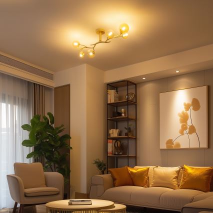 Brilagi - Lámpara de techo LED MISTEL 6xG9/3W/230V dorado