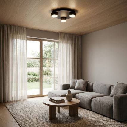 BRILAGI - Lámpara de techo LED MONO 3xGX53/30W/230V diámetro 30 cm negra