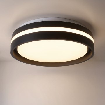 Brilagi - Lámpara de techo LED NAOMI LED/24W/230V Ø 28,5 cm negra