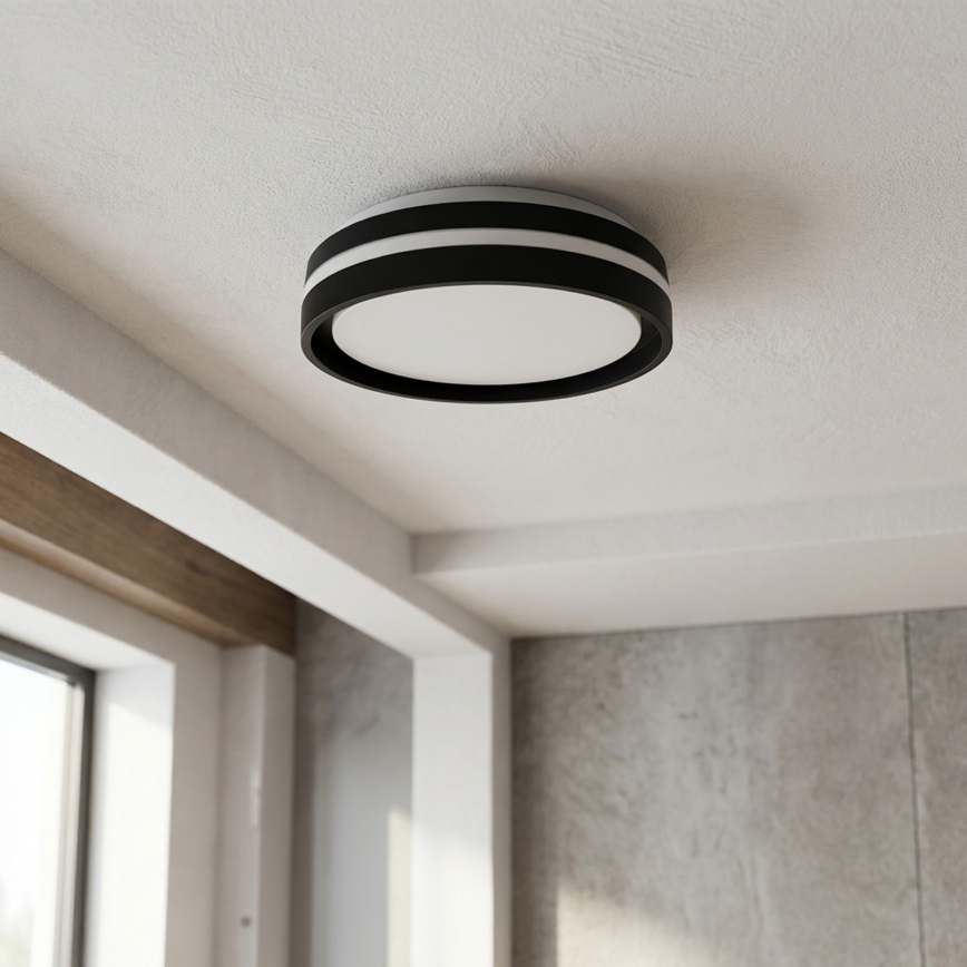 Brilagi - Lámpara de techo LED NAOMI LED/24W/230V Ø 28,5 cm negra
