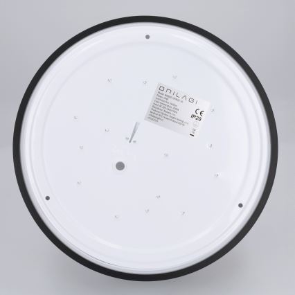 Brilagi - Lámpara de techo LED NAOMI LED/24W/230V Ø 28,5 cm negra