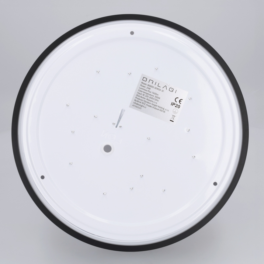 Brilagi - Lámpara de techo LED NAOMI LED/24W/230V Ø 28,5 cm negra