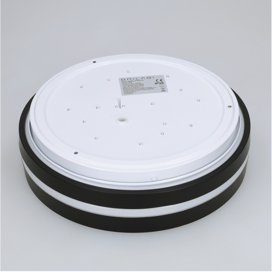 Brilagi - Lámpara de techo LED NAOMI LED/24W/230V Ø 28,5 cm negra