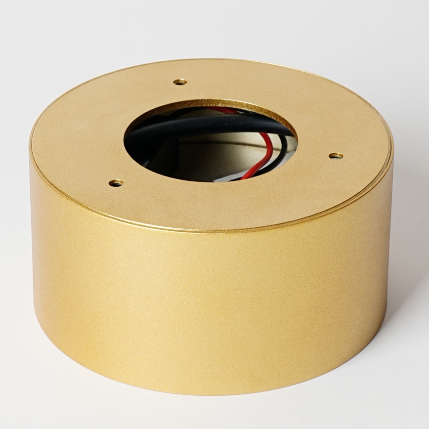 BRILAGI - Luminaria LED de techo para baño FORIS LED/14W/230V diámetro 12 cm dorada IP44