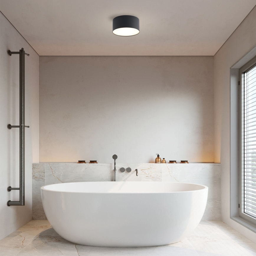 Brilagi - Plafón LED de techo para baño FORIS LED/14W/230V Ø 12 cm negro IP44