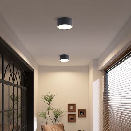 Brilagi - Plafón LED de techo para baño FORIS LED/14W/230V Ø 12 cm negro IP44