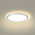 Brilagi - Lámpara de techo LED para baño ULTRA SLIM LED/18W/230V, Ø 30 cm, acabado plateado, IP54
