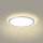 Brilagi - Lámpara de techo LED para baño ULTRA SLIM LED/18W/230V, Ø 30 cm, acabado plateado, IP54