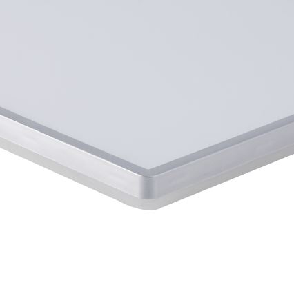 BRILAGI - Plafón LED para baño ULTRA SLIM LED/24W/230V 42x42 cm plateado IP54