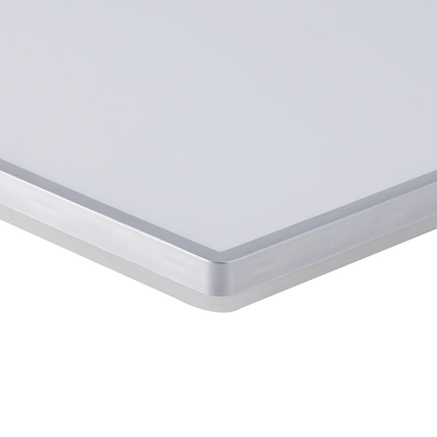 BRILAGI - Plafón LED para baño ULTRA SLIM LED/24W/230V 42x42 cm plateado IP54