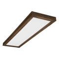 Brilagi - Lámpara de techo LED para baño WOODY FRAME LED/40W/230V 120x30 cm IP44 acabado roble nogal